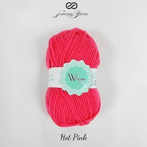 Reds & Hot Pinks Color Yarn, Wecraft Yarn, 100% Acrylic for Knitting and Crocheting, 1 Pack