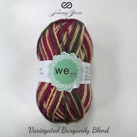 The Sewing Yarn for Knitting, Crocheting, and Crafting, Bulky and Thick, Soft Acrylic and Wool Yarn, Color Grandient (1-Pack)