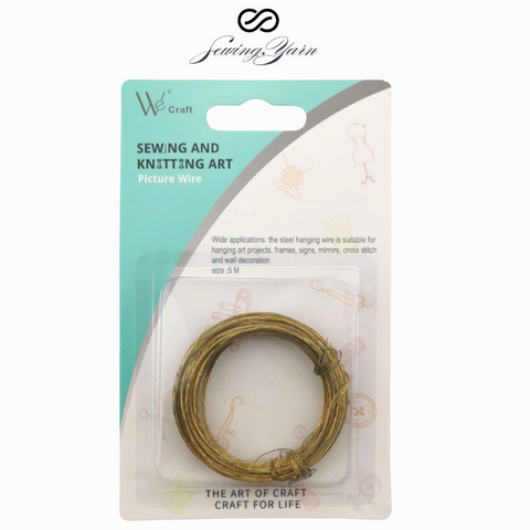 16-feet Heavy-Duty Braided Picture Hanging Wire – Gold Copper, Holds Up to 30lbs, for Frames, Art, Mirrors & Wall Decor