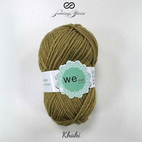 Wecraft Yarn, 100% Acrylic for Knitting and Crocheting - 110m/120 yard - 1 Pack 50g