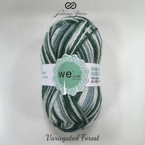 Fresh Greens Color Yarn, Wecraft Yarn, 100% Acrylic for Knitting and Crocheting, 1 Pack