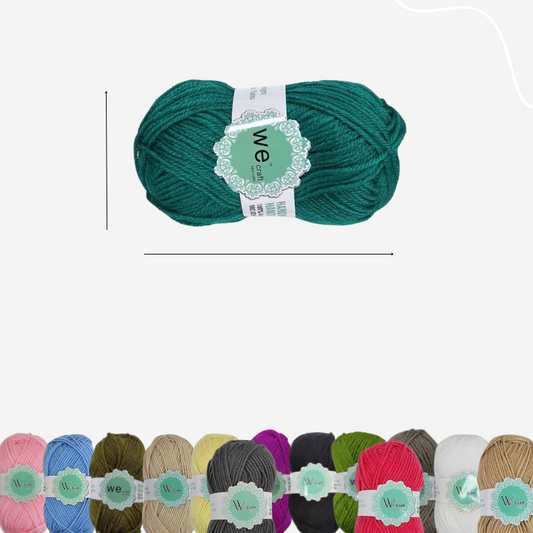 The Sewing Yarn - Medium Yarn for Crocheting & Knitting – 120 Yards of Acrylic,Metallic Polyester Yarn for Crocheting Blankets, Hats, etc – Craft Supplies for Handcrafting Accessories , 1 Pack