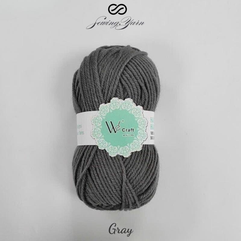 Greys & Charcoal Color Yarn, Wecraft Yarn, 100% Acrylic for Knitting and Crocheting, 1 Pack