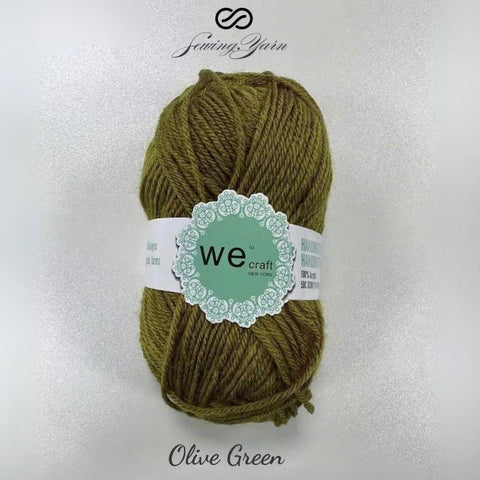 Wecraft Yarn, 100% Acrylic for Knitting and Crocheting - 110m/120 yard - 1 Pack 50g