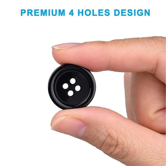 100PCS Mixed Sewing Buttons, Suitable for Variety Clothing Sewing, DIY Craft (Black & White)