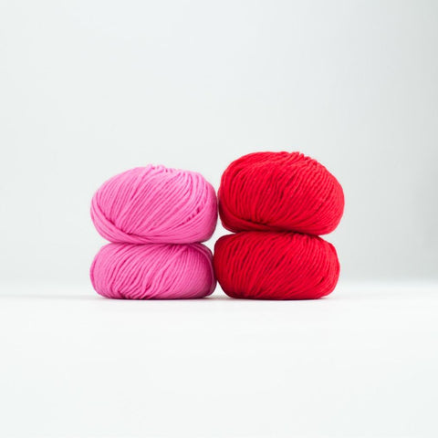 Reds & Hot Pinks Color Yarn, Wecraft Yarn, 100% Acrylic for Knitting and Crocheting, 1 Pack