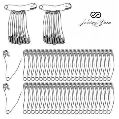 20 Pcs Curved Safety Pins - size 38mm