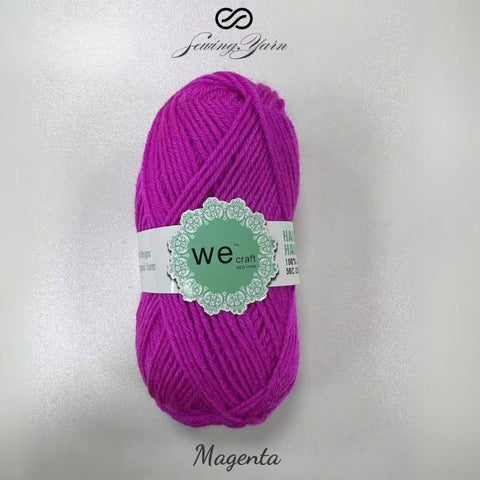 Wecraft Yarn, 100% Acrylic for Knitting and Crocheting - 110m/120 yard - 1 Pack 50g