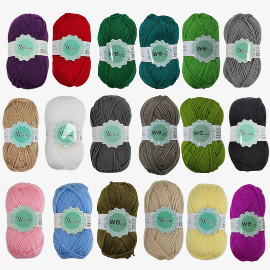 Fresh Greens Color Yarn, Wecraft Yarn, 100% Acrylic for Knitting and Crocheting, 1 Pack