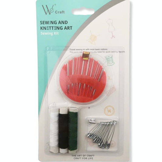 Portable Sewing Kit for Home & Travel – Thread, Needles, Safety Pins & More for Adults, Beginners & Emergencies