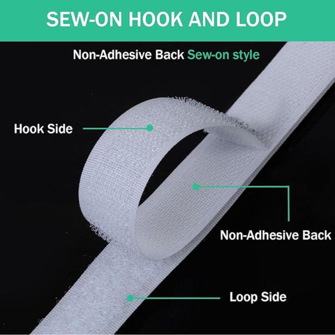 Hook & Loop fastener Sew-on 0.79" × 59.1"