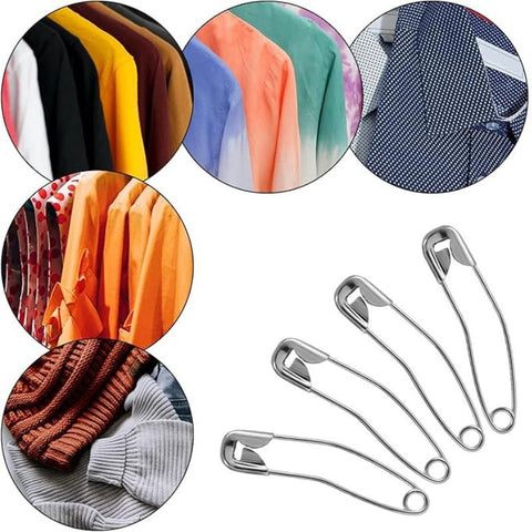 20 Pcs Curved Safety Pins - size 38mm