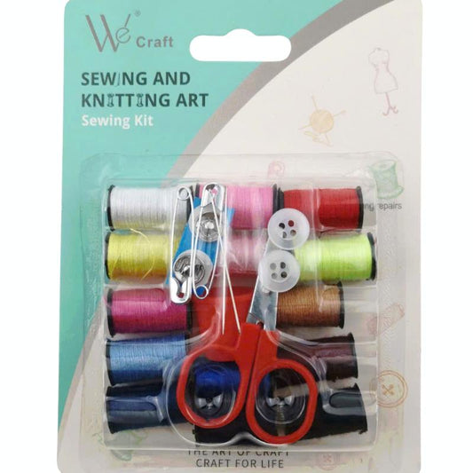 Sewing Kit with  Portable Sewing Supplies for Home Traveler, Adults, Beginner, Emergency, Contains Sewing Thread, Scissors, Needles, safety pin etc