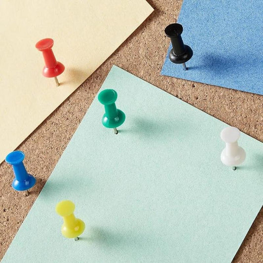 Push Pins Multicolor - 50 Pcs