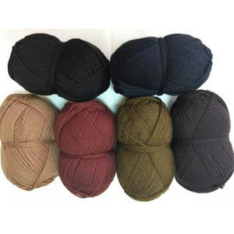 Greys & Charcoal Color Yarn, Wecraft Yarn, 100% Acrylic for Knitting and Crocheting, 1 Pack